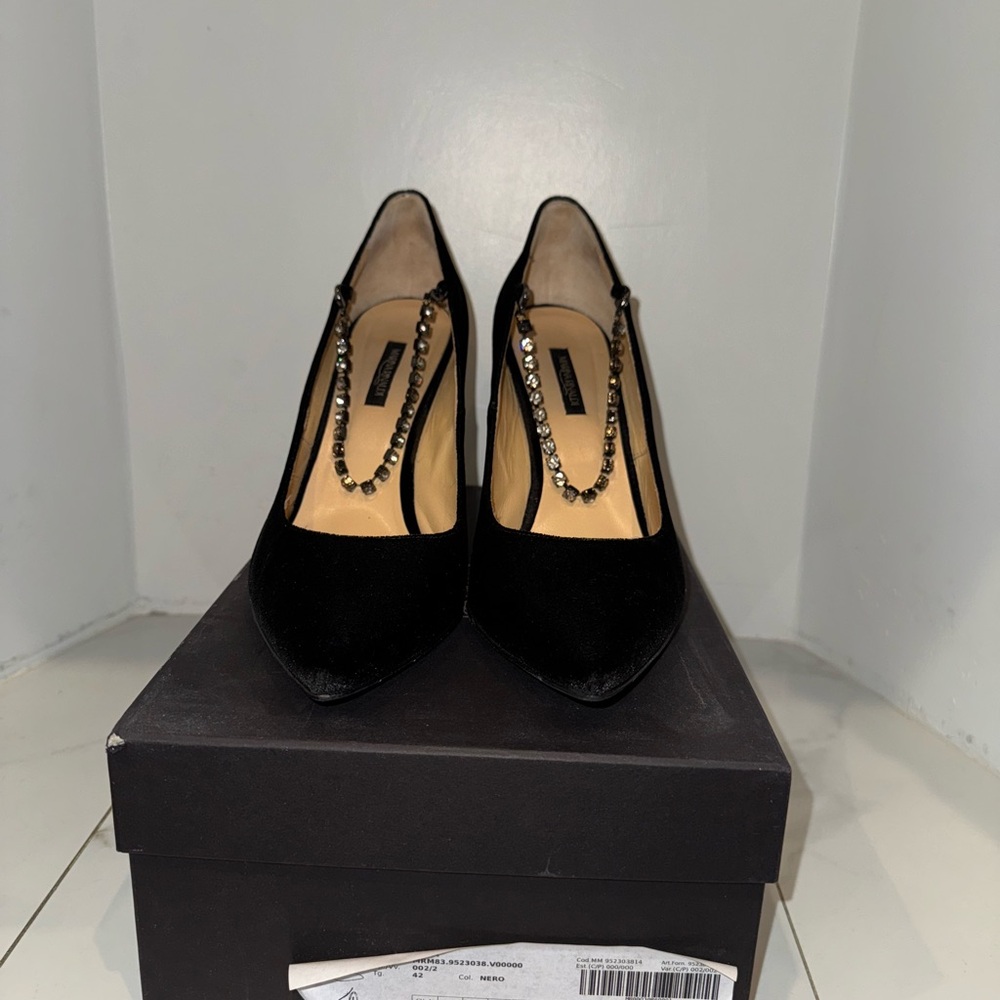 Marina Rinaldi Black Velvet Pumps